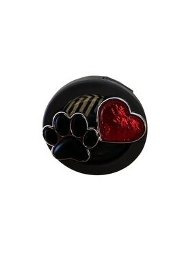 Bath & Body Works Black Paw & Red Heart Car Scent Clip
